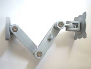 D1680 LCD wall articulated arm, halfway extended