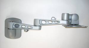 D1680 LCD articulated arm w/100 degrees tilt / swivel: can face floor totally horizontal