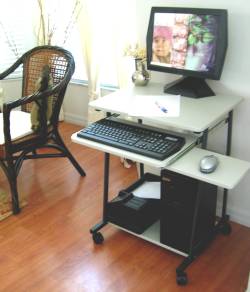 5806 computer cart in grey