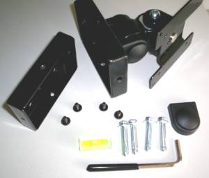 Flat panel screen wall bracket parts