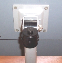 LCD monitor height adjustable arm pole mount