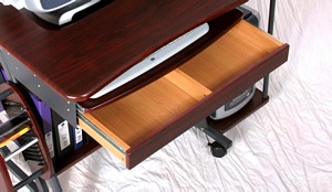 Multilevel Computer Desk - Drawer view