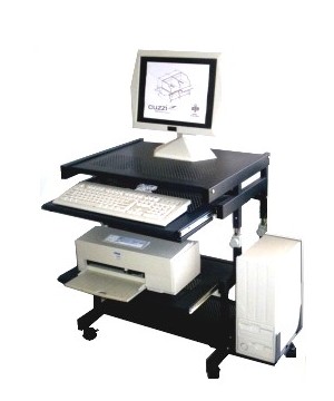 Metal cheap computer cart