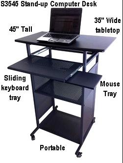 computer desk stand