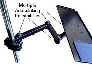 wall mounted keyboard tray; pole mounted keyboard tray; keyboard wall arm; keyboard pole arm & tray