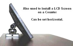 lcd monitor mount on a counter POP applicaction