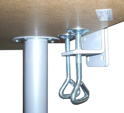 clamp for installing monitor pole to desk or wall