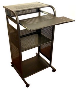 standing mobile computer desk