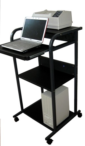 standing mobile computer desk